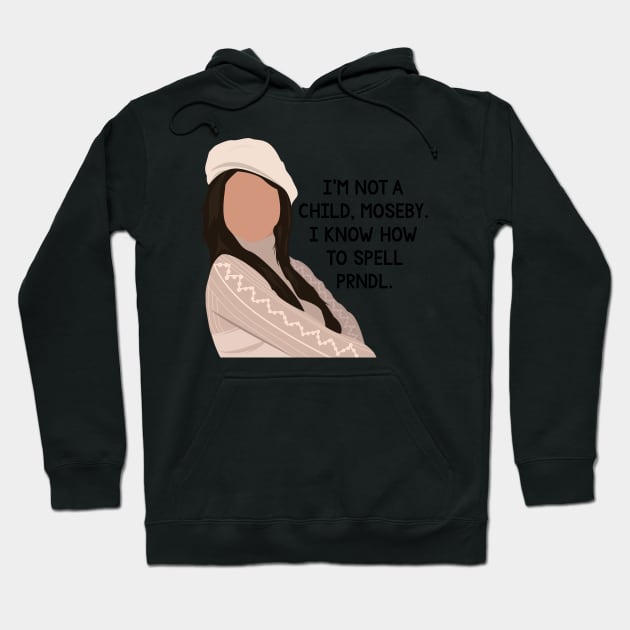 "I Know How to Spell PRNDL" Suite Life London Tipton Drawing Hoodie by simonescha